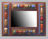 mirror frame tramp art mirror frame folk art