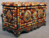 Blanket chest  furniture wisconsin artist interior design interior designer Chest home furnishings home decor faux finish  tramp art  folk art outsider art  painted furniture  rustic country  fine furniture art furniture studio furniture hand made home improvement