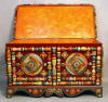 Blanket Chest fine furniture wisconsin artist furniture maker  interior design interior designer home furnishings home decor faux finish  tramp art  folk art outsider art  painted furniture  rustic country  fine furniture art furniture studio furniture hand made home improvement