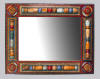 tramp art mirror frame folk art
