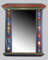 tramp art mirror frame folk art