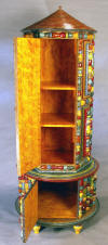 tramp art cabinet, ''Rocketship Cabinet''