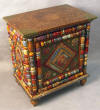 end table, fine furniture   wisconsin artist furniture maker  interior design interior designer home furnishings home decor home furnishings home decor faux finish  tramp art  folk art outsider art  painted furniture  rustic country  fine furniture art furniture studio furniture hand made home improvement